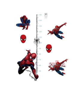 Height chart Spider man theme
