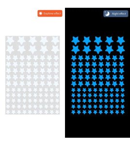 Glow in the dark stars