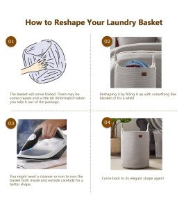 Grey basket cotton rope