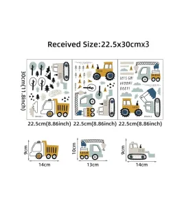 Trucks stickers for boys