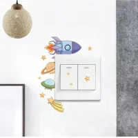Socket stickers space theme