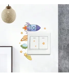 Socket stickers space theme
