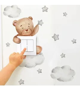 Switch stickers teddy bear1