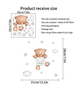 Switch stickers teddy bear Theme