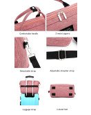 Good Quality Large Capacity Mom Travel Shoulder Diaper Bag Tote With Luggage Strap