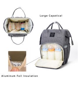 Stylish Multifunctional Large Capacity Stroller Organizer - Waterproof Diaper Bag For Mommy And Daddy