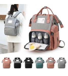Chic Multifunctional Unisex Mummy Backpack - Waterproof &amp; Large Capacity