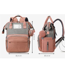 Chic Multifunctional Unisex Mummy Backpack - Waterproof &amp; Large Capacity