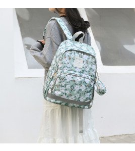 Colorful Unisex Mummy Backpack - Waterproof Nylon, Large Capacity Baby Diaper Bag