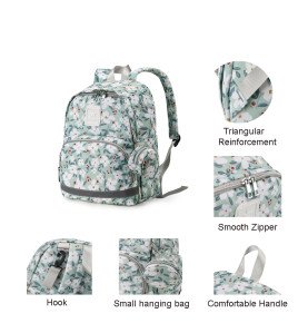 Colorful Unisex Mummy Backpack - Waterproof Nylon, Large Capacity Baby Diaper Bag