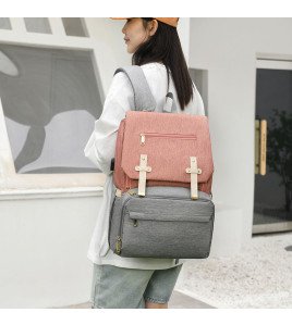 Portable Large Capacity Mommy Backpack - Waterproof With Usb Charging Port