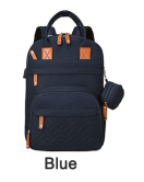 2024 Two Layers - New Design Fashion Large Capacity Diaper Bag Backpack With Baby Changing Mat