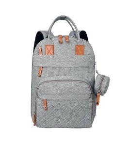 2024 Two Layers - New Design Fashion Large Capacity Diaper Bag Backpack With Baby Changing Mat