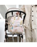 Vibrant Unisex Diaper Backpack - Waterproof & Washable With Large Capacity