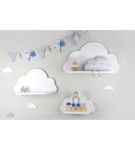 White Cloud Floating Wall Shelf
