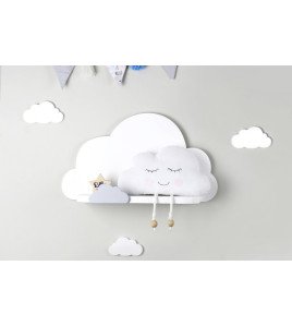 White Cloud Floating Wall Shelf