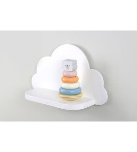 White Cloud Floating Wall Shelf