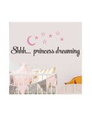 Home Decoration Removable Cute Moon With Star Kids Wall Stickers For Room