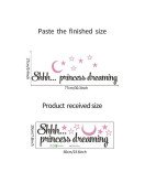 Home Decoration Removable Cute Moon With Star Kids Wall Stickers For Room