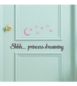 Home Decoration Removable Cute Moon With Star Kids Wall Stickers For Room