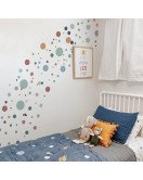 4pc/set Self-adhesive Boho Design 3d Dot Wall Decor Sticker Living Room - Model A4006