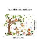 Removable Nursery School Jungle Animal Tree Kids Wall Stickers