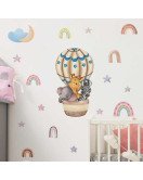 Cartoon Animal With Balloon Baby Room Decor Wall Stickers Pvc Sticker