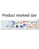 Home Decoration Self-adhesive Underwater Shark Whale Kids Bathroom Wall Stickers - Model Dz008