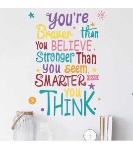 Baby Room Decoration Self Adhesive Inspirational Quotes Wall Stickers