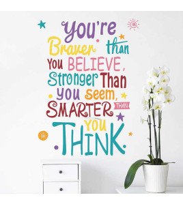 Baby Room Decoration Self Adhesive Inspirational Quotes Wall Stickers