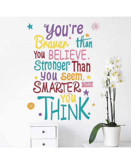 Baby Room Decoration Self Adhesive Inspirational Quotes Wall Stickers