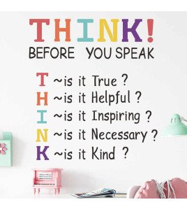 Home Decoration Self-adhesive Colorful Spiritual Wall Quote Stickers