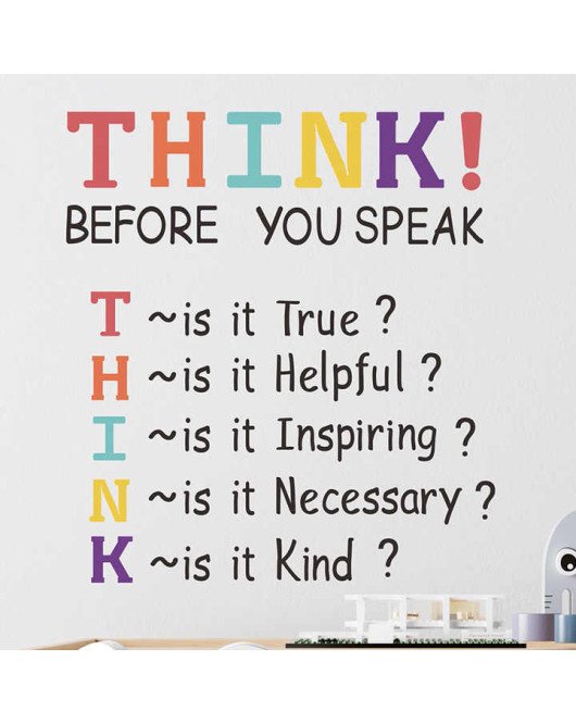 Home Decoration Self-adhesive Colorful Spiritual Wall Quote Stickers