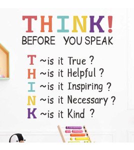 Home Decoration Self-adhesive Colorful Spiritual Wall Quote Stickers