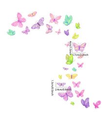 Hot Sale Removable Bedroom 3D Butterfly Decorative Stickers