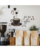 Kitchen Decoration Self Adhesive 3d Coffee Cupboard Wall Sticker Kitchen Decoration Self Adhesive 3d Coffee Cupboard Wall Sticker