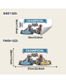 Cool Cartoon Character Racing Cars Removable Waterproof Wall Stickers For Bedroom - Model Fun-b227