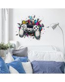 Design Cool Game Machine Waterproof Vinyl Bedroom Wall Stickers For Boys 3d Home Decoration - Model Fun-f697