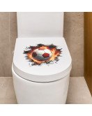 3d Football Self-adhesive Removable Waterproof Bedroom Bathroom Wall Stickers - Model Fun-f937