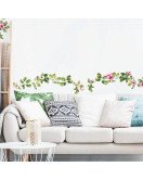 Home Decor Self Adhesive 3d Vinyl Flower Rattan Wall Sticker