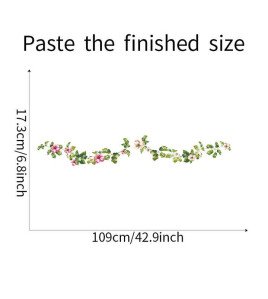 Home Decor Self Adhesive 3d Vinyl Flower Rattan Wall Sticker