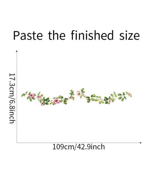 Home Decor Self Adhesive 3d Vinyl Flower Rattan Wall Sticker