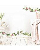 Home Decor Self Adhesive 3d Vinyl Flower Rattan Wall Sticker