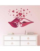 New Design Home Decor Adhesive Vinyl Red Lips Wall Sticker New Design Home Decor Adhesive Vinyl Red Lips Wall Sticker