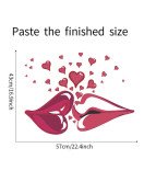 New Design Home Decor Adhesive Vinyl Red Lips Wall Sticker New Design Home Decor Adhesive Vinyl Red Lips Wall Sticker