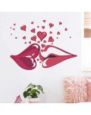 New Design Home Decor Adhesive Vinyl Red Lips Wall Sticker New Design Home Decor Adhesive Vinyl Red Lips Wall Sticker
