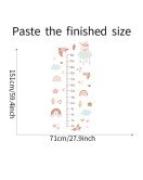 Baby Room Wall Decor Self Adhesive 3d Rainbow Kids Height Chart With Sticker