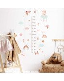 Baby Room Wall Decor Self Adhesive 3d Rainbow Kids Height Chart With Sticker
