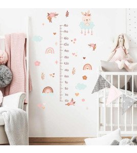 Baby Room Wall Decor Self Adhesive 3d Rainbow Kids Height Chart With Sticker