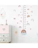 Kids Room Decoration Cute Rainbow 3D Height Chart Wall Stickers Wall Decals